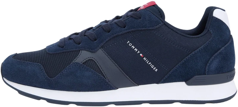 Tommy Hilfiger Men's Maxlite Mix FM0FM05830 Low Top, Blue (Desert Sky), 11
