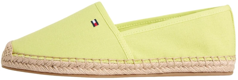 Tommy Hilfiger Women's Flag Canvas Espadrille Fw0Fw08541 Espadrilles, Green (Lime Zing), 7