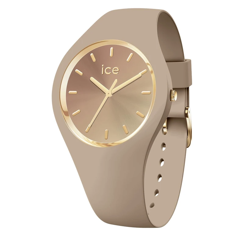 ICE-WATCH - ICE Sunset Warm Taupe - Montre Marron Pour Femme avec Bracelet en Silicone - 024984 (Medium)