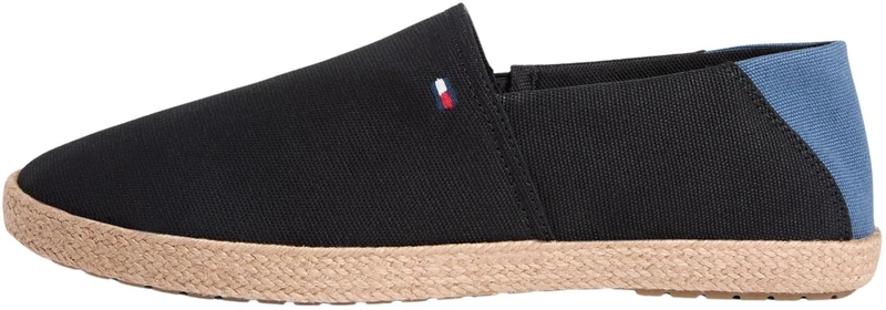 Tommy Hilfiger Men's Core Hilfiger Espadrille Textile FM0FM05792 Espadrilles, Black (Black), 11