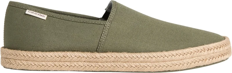 Calvin Klein Men’s Espadrilles Canvas Summer, Green (Deep Lichen Green), 6