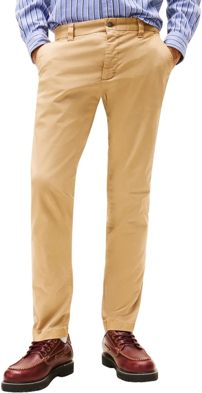 Tommy Jeans Men's TJM Scanton Cotton Twill Chino Dm0Dm22404, Beige (Dark Dune), 30 W/34 L