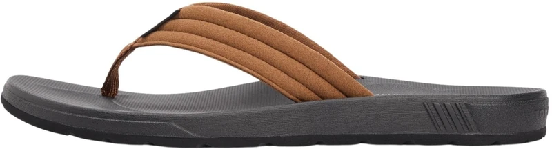 Tommy Hilfiger Men’s Flip Flops Moulded Beach with Padded Straps, Brown (Coconut Grove), 8