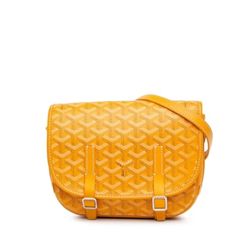 Pre-Loved Goyardine Belvedere PM Crossbody Bag