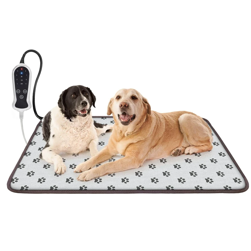 RC SLL Pet Heating Pad 75x120cm with Smart Control, Heated Cat Dog Bed with Wire-Reinforced, Crate Cozy Bed for Cats,Dogs, Promotes Comfort and Recovery, Whelping Box Supplies