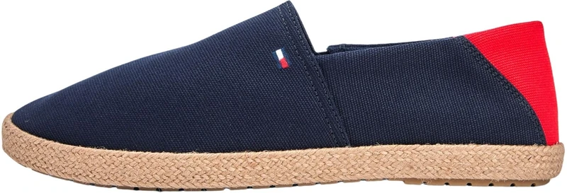 Tommy Hilfiger Men's Core Hilfiger Espadrille Textile FM0FM05792 Espadrilles, Blue (Desert Sky), 8