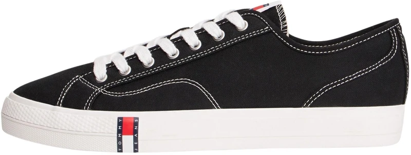 Tommy Jeans Men's Archive Vulc Y2K EM0EM01674 Low Top, Black (Black), 10