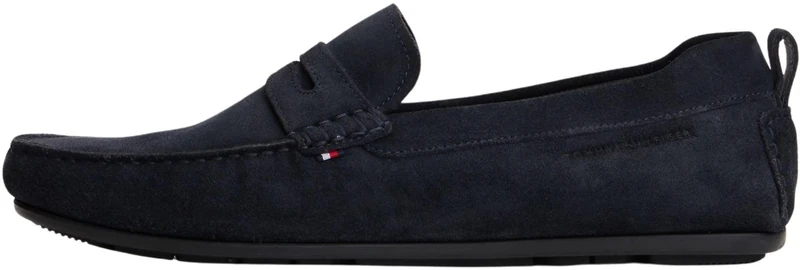 Tommy Hilfiger Men's Core Hilfiegr Suede Driver FM0FM05789 Driver Shoes, Blue (Desert Sky), 7