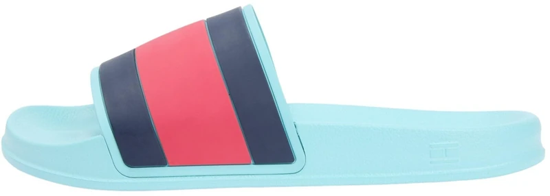 Tommy Hilfiger Men's Core Hilfiger Flag Pool Slide FM0FM05798 Slides, BLUE (Arctic Aqua), 12 - Image 1