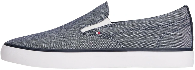 Tommy Hilfiger Men's Harlem Core Ii Slip On Chambray FM0FM05819 Low Top, Blue (Desert Sky), 9 - Image 1
