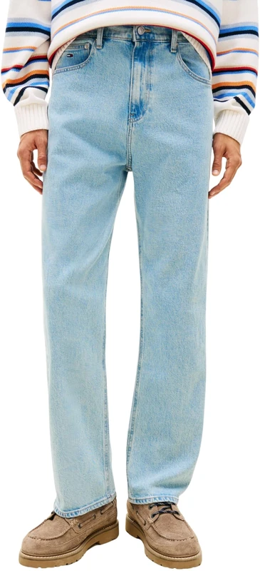 Tommy Jeans Men’s Jeans Regular Straight Fit, Blue (Denim Light), 30W/36L
