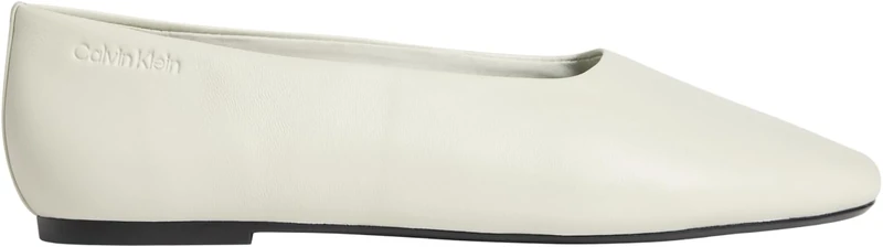 Calvin Klein Women’s Ballet Pumps Round in Leather, Turquoise (Misty Blue), 5 - Image 1
