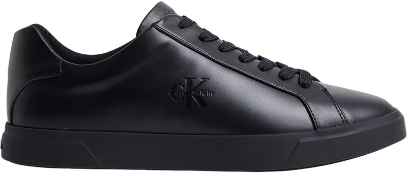 Calvin Klein Men's Low Prof Cupsole LTH HM0HM02123 Low Top, Black (Triple Black), 12