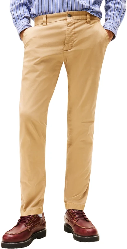 Tommy Jeans Men's TJM Scanton Cotton Twill Chino Dm0Dm22404, Beige (Dark Dune), 32W x 36L