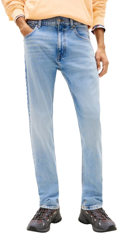 Tommy Jeans Men's Arlo Slim Bi0112 DM0DM23064 Slim, Denim (Denim Light), 33W / 34L