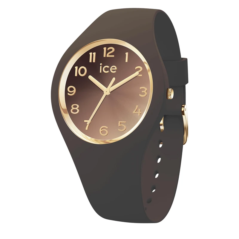 ICE-WATCH - ICE Sunset Dark Chocolate - Montre Marron Pour Femme avec Bracelet en Silicone - 024986 (Small 37mm)