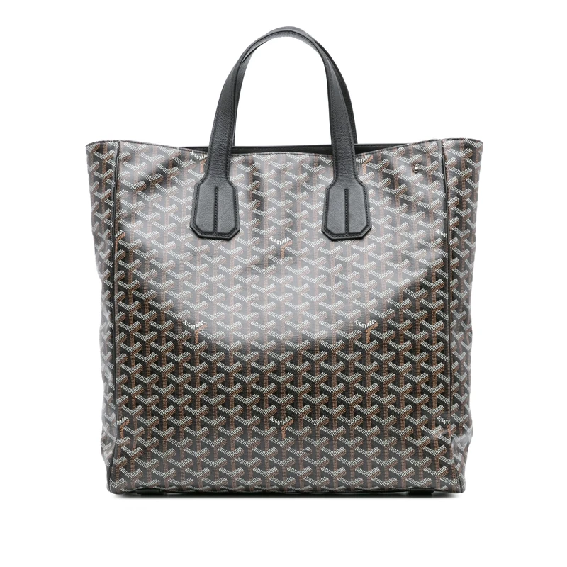 Goyard Goyardine Voltaire Handbag - Black Calf Leather - Image 1
