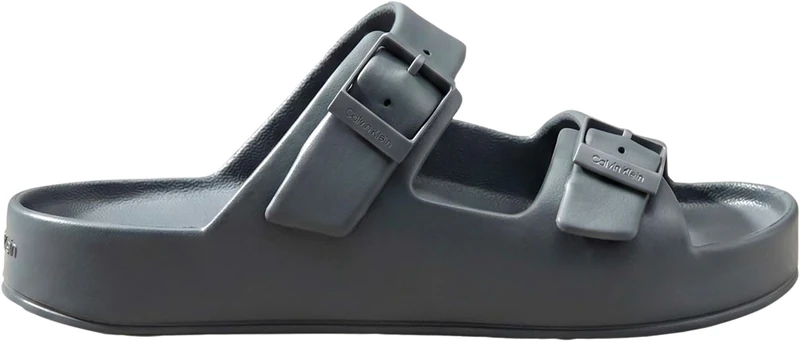 Calvin Klein Men’s Sandals Ergon EVA with Buckles, Grey (Turbulence), 6