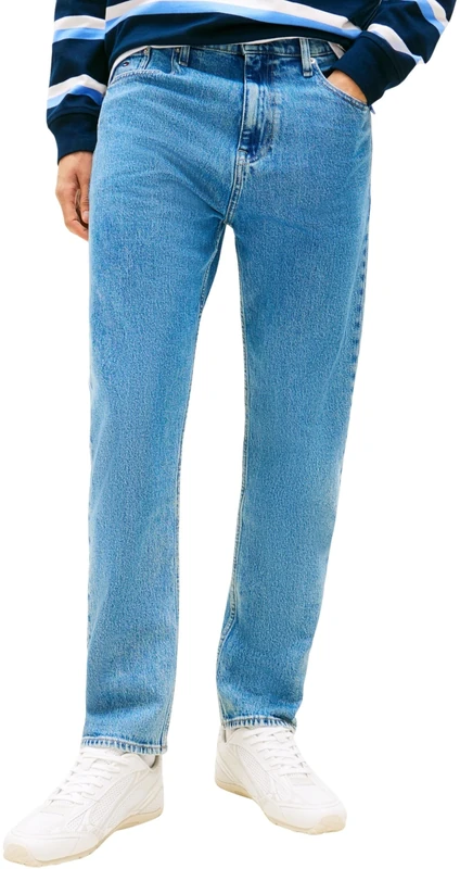 Tommy Jeans Men's Arlo Slim Crop Bj4138 DM0DM22863 Slim, Denim (Denim Medium), 34W / 30L