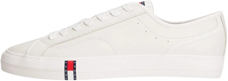 Tommy Jeans Men's Archive Vulc. Y2K Long Lace EM0EM01676 Low Top, White (Ecru), 10.5 UK