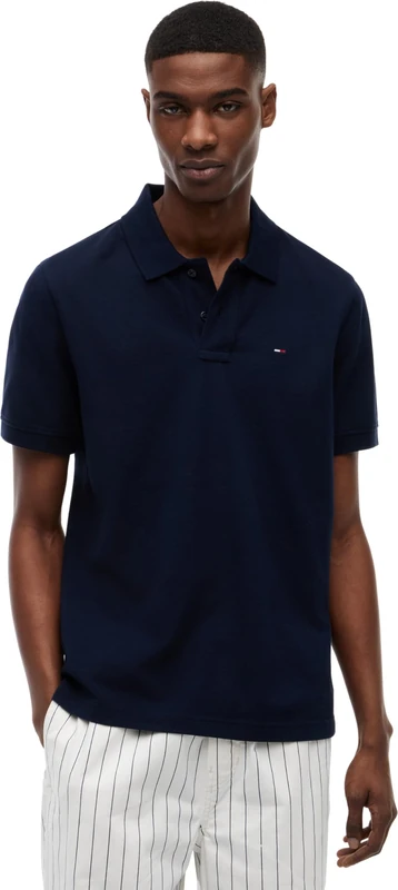 Tommy Jeans Men's TJM Reg Ess Polo Ext DM0DM22711 S/S, Blue (Dark Night Navy), XS