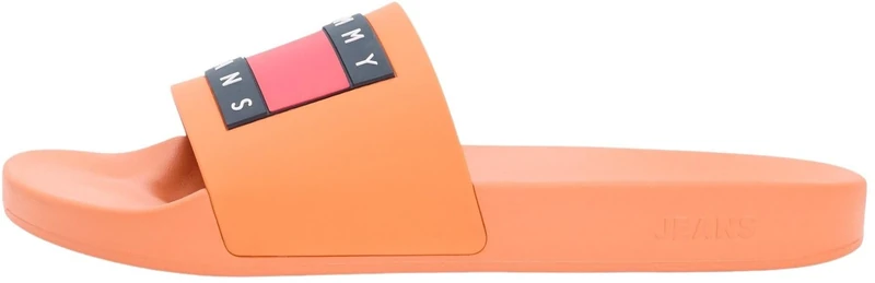 Tommy Jeans Men’s Pool Slides Essential Beach Slides, Orange (Rusty Orange), 9