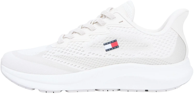 Tommy Jeans Men's Runner Knitted EM0EM01713 Low Top, White (Ecru), 8 UK - Image 1