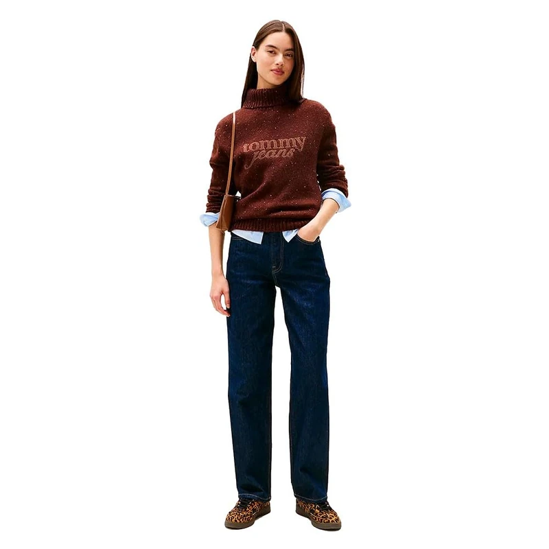 Tommy Jeans Women's Layla Hr Slim Str Di4156 Co DW0DW22127 Straight, Denim (Denim Dark), 26W x 30L