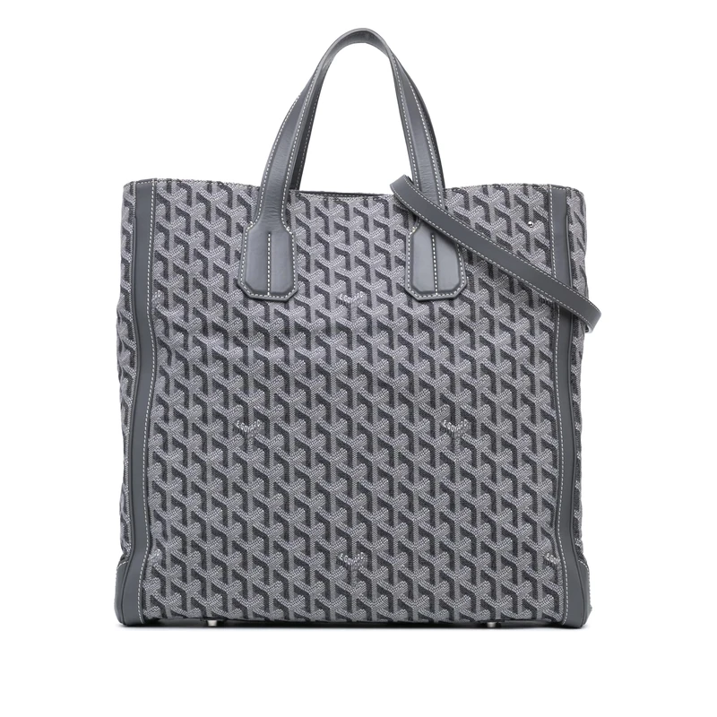 Goyard Goyardine Voltaire Handbag - Gray Coated Canvas