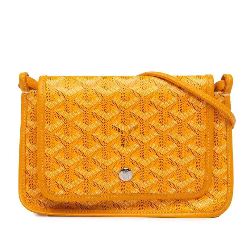 Pre-Loved Goyardine Plumet Pocket Wallet Crossbody Bag