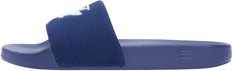 Tommy Hilfiger Women's Th Script Pool Slide FW0FW09286 Slides, BLUE (Preppy Navy), 3.5 - Image 1