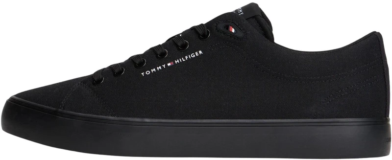 Tommy Hilfiger Men's Harlem Core Ii CVS FM0FM05817 Low Top, Black (Black), 9 - Image 1