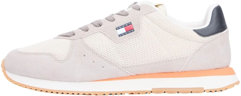 Tommy Jeans Men's TJM Eva Runner Leather EM0EM01690 Low Top, Beige (Stone), 8 UK - Image 1