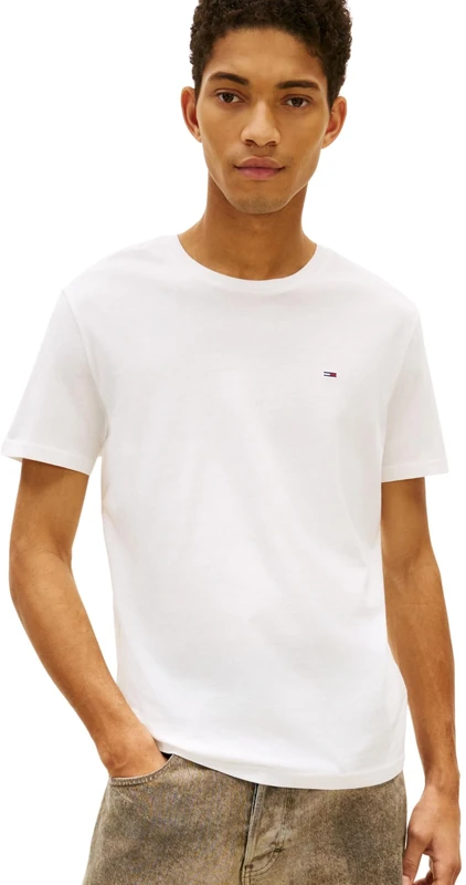 Tommy Jeans Men's TJM Xslim 3 Pack Tee Dm0Dm21579 S/S T-Shirt, Multi (Ecru/Ecru/Ecru), XS