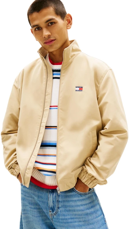 Tommy Jeans Men's TJM Essential Jacket Ext Dm0Dm22720, Beige (Gentle Gold), M
