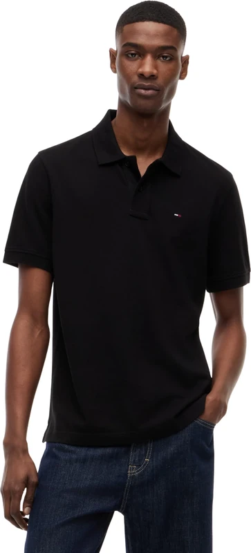 Tommy Jeans Men's TJM Reg Ess Polo Ext DM0DM22711 S/S, Black (Black), S