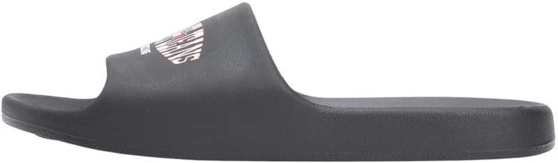 Tommy Jeans Men’s Beach Slides Injected with Logo, Black (Black), 9
