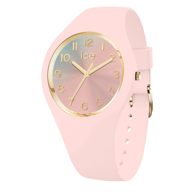 ICE-WATCH - ICE Sunset Soft Pink - Montre Rose Pour Femme avec Bracelet en Silicone - 024988 (Small 34mm)