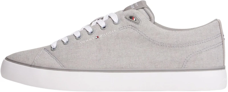 Tommy Hilfiger Men's Harlem Core Ii Chambray FM0FM05818 Low Top, Grey (Universal Grey), 10 - Image 1