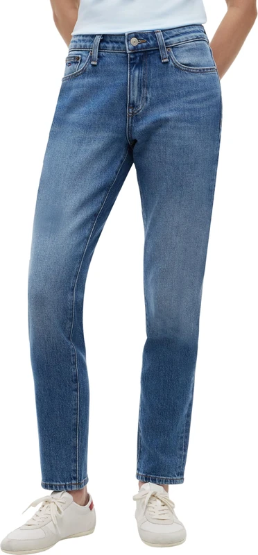 Tommy Jeans Women's Jeans Lucy Slim Mid Rise, Blue (Denim Medium), 27W/34L