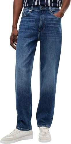 Tommy Jeans Men's Sonny Rglr Tprd Bj0155 DM0DM23287 Tapered, Denim (Denim Dark), 38W / 30L