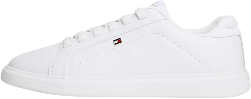 Tommy Hilfiger Women's Th Icon Court Light FW0FW08948 Low Top, White (White), 7.5