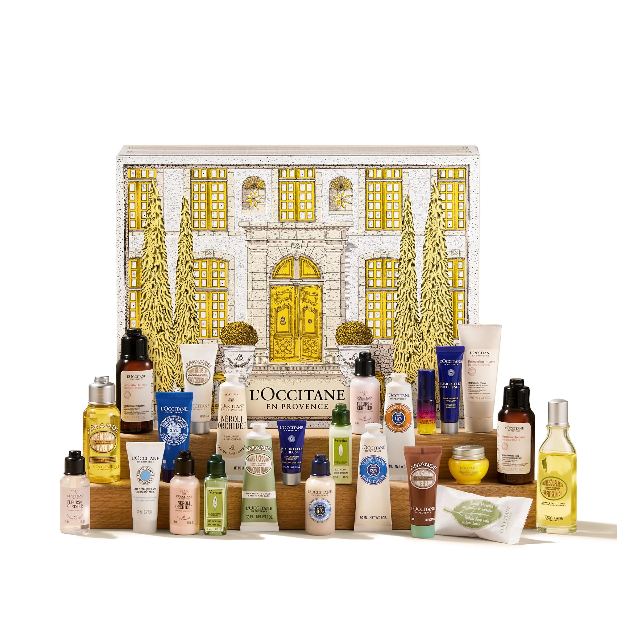 L'OCCITANE Beauty Advent Calendar, 24 Luxury Skincare and Body Care Surprises, Premium and Clean Beauty Gift Set for All