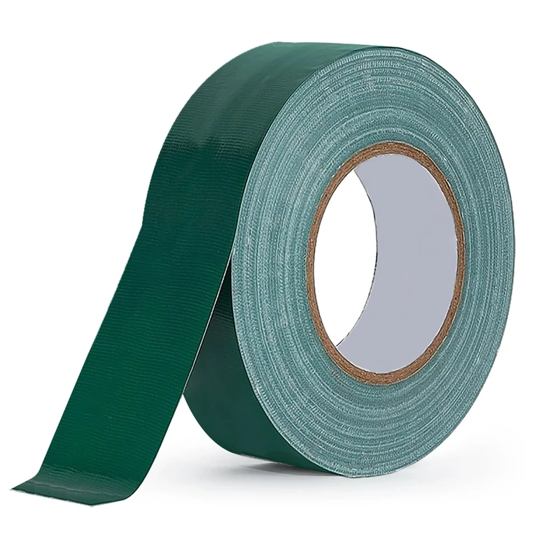 Rusoz Waterproof Gaffer Tape, Duct Tape Heavy Duty 20 m X 25 mm Super Sticky Adhesive Cloth Repair Tape Multi-Use Ideal for Pipe, Carpet Splicing, Sealing, Repairs, Marking, Green