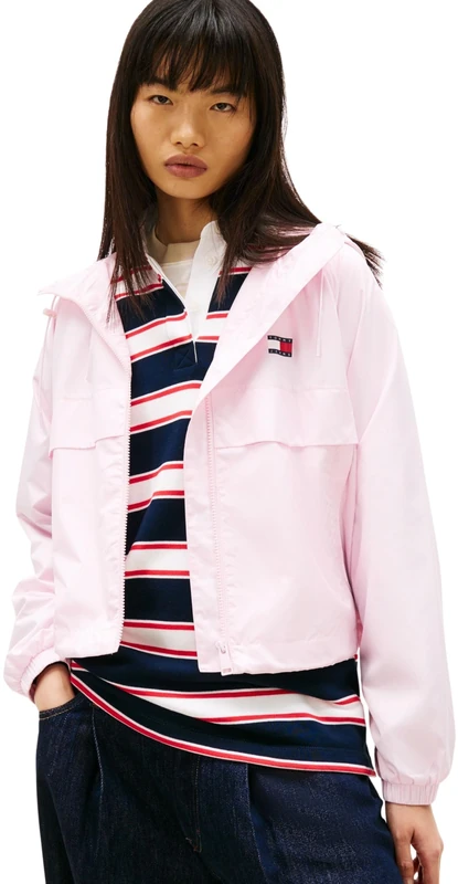 Tommy Jeans Women's Tjw Essential Windbreaker Ext Dw0Dw20672 Jacket, Pink (Pearly Pink), XS