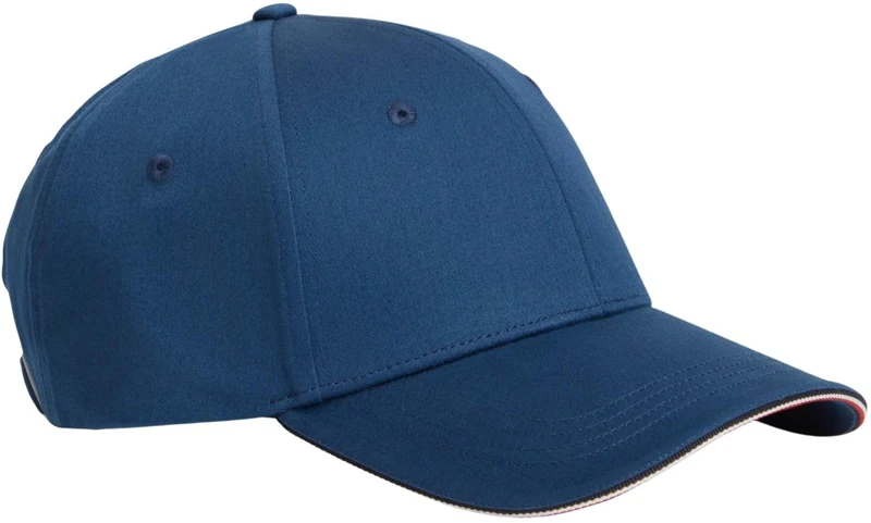Tommy Hilfiger Men's Th Corporate Cotton 6 Panel Cap Am0Am12035 Cap, Blue, One Size - Image 1