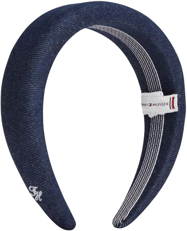 Tommy Hilfiger Women's Th Nautical Denim Headband AW0AW18661 Headband, Blue, One Size