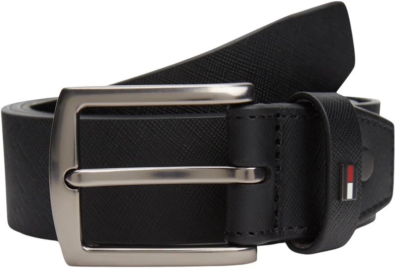 Tommy Hilfiger Men's Denton Adj 3.5 AM0AM14066 Adjustable Belt, BLACK, 80