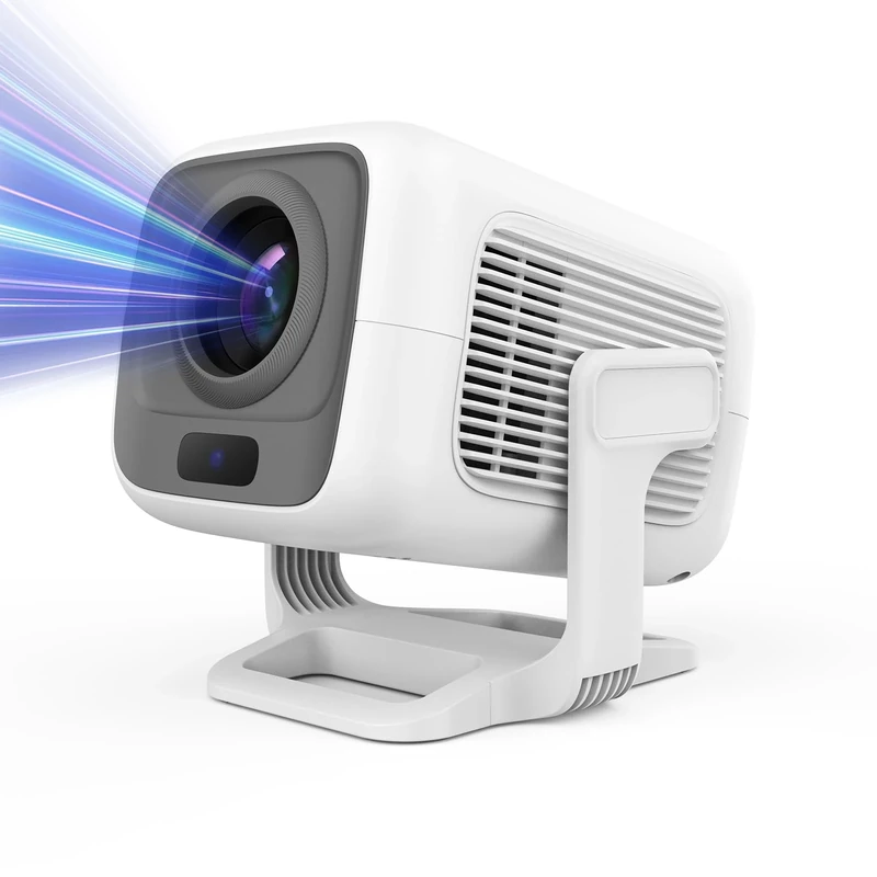 Mini Projector with WIFI 6 and Bluetooth, Native 1080P HD Supports 4K, Portable Projector with Auto Keystone, Movie Projector for Laptop, PC, Smartphone.