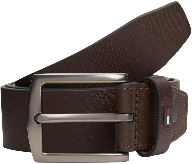 Tommy Hilfiger Men's Denton Adj 3.5 AM0AM14066 Adjustable Belt, BROWN, 110